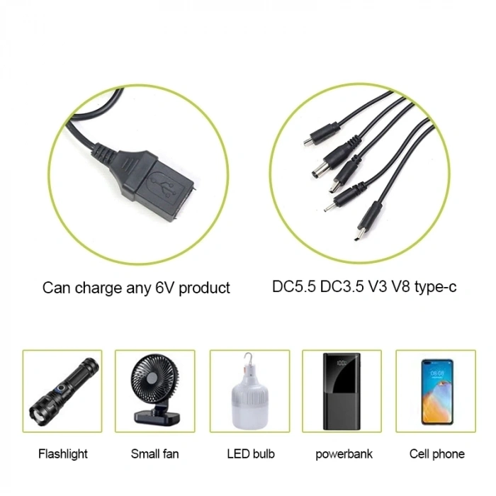 Hubrendy Kargo Ws-6010 6v 3.5w 500 Mah Güneş Paneli Solar Sistem