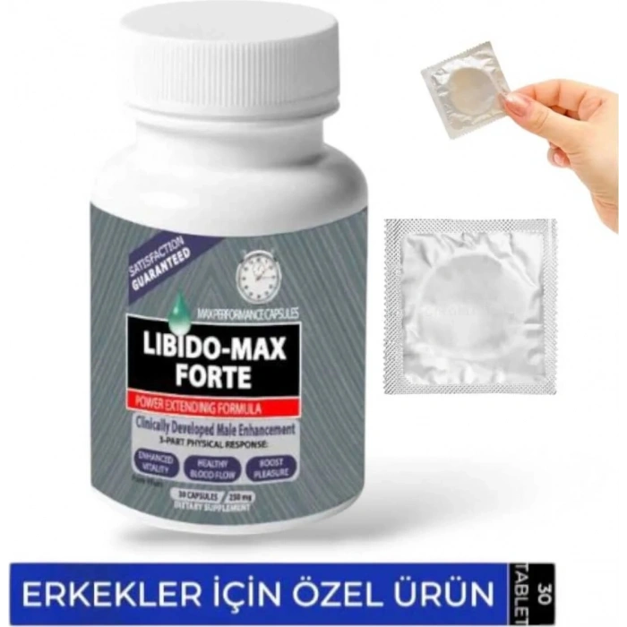 Hubrendy Bez Libdo Max Forte Erkeklere Özel 30lu + Prezervatif Hediye