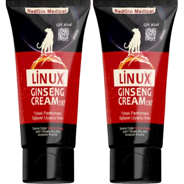 Hubrendy Bez Linux Ginseng Cream 2 Adet Erkeklere Yeni Destek 50 ml Krem