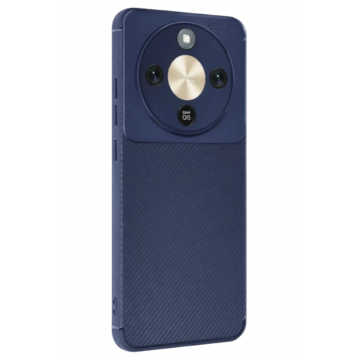 Hubrendy Bez Huawei Honor Magic 8 Lite Auto Focus Karbon Kapak - Lacivert