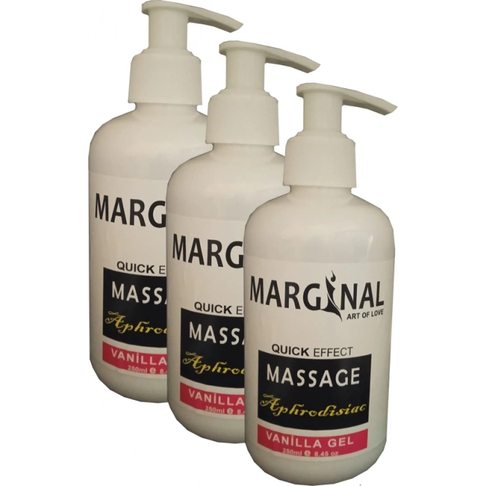 Hubrendy Bez Marginal Massage Vanilla Gel Vanilya Masaj Jeli 3 Adet