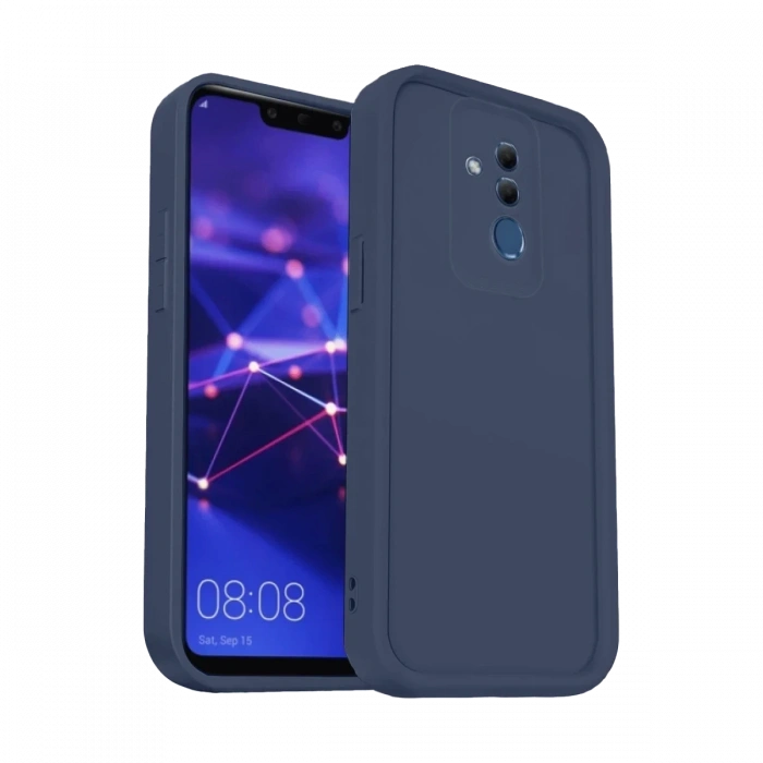 Hubrendy Bez Huawei Mate 20 Lite Kılıf Viera Silikon - Lacivert