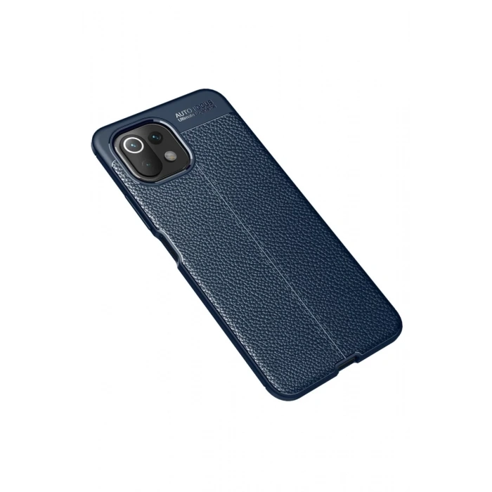 Hubrendy Bez Xiaomi Mİ 11 Lite Kılıf Auto Focus Kapak - Lacivert