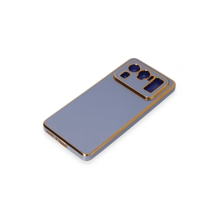 Hubrendy Bez Xiaomi Mi 11 Ultra Kılıf Volet Silikon - Mavi