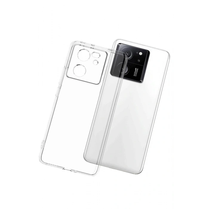 Hubrendy Bez Xiaomi Mi 13T Pro Kılıf Lüx Şeffaf Silikon