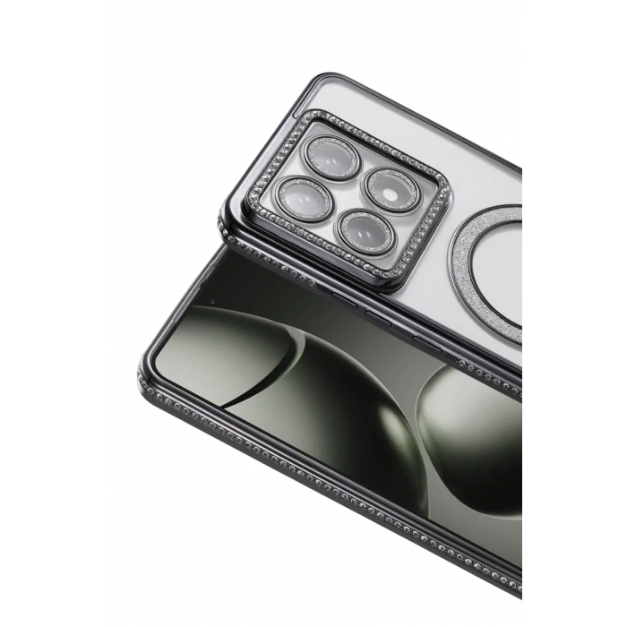 Hubrendy Bez Xiaomi Mi 14T Pro Joke Simli Magneticsafe Kılıf - Siyah