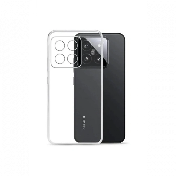 Hubrendy Bez Xiaomi Mi 14T Pro Kılıf Lüx Şeffaf Silikon