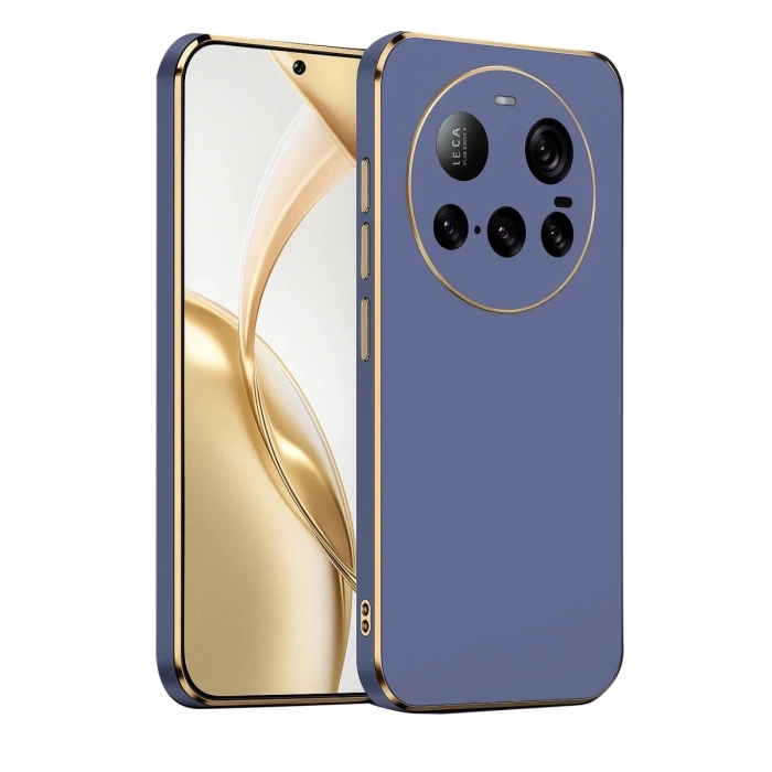 Hubrendy Bez Xiaomi Mi 15 Ultra Kılıf Volet Silikon - Mavi