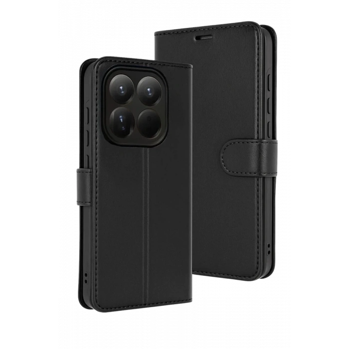 Hubrendy Bez Xiaomi Mi 15T Trend S Plus Kapaklı Kılıf - Siyah