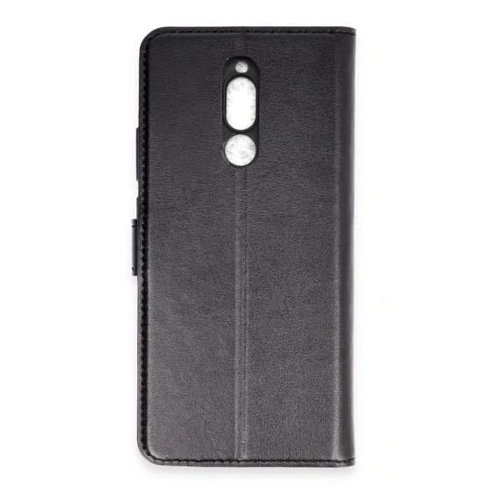 Hubrendy Bez Xiaomi Mi 8 Trend S Plus Kapaklı Kılıf - Siyah
