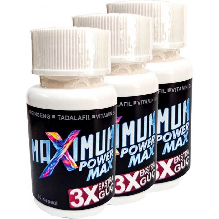 Hubrendy Bez Naturelle Maximum Power Max 3 Adet 3x **erkeklere Özel Katılık 30 Lu**