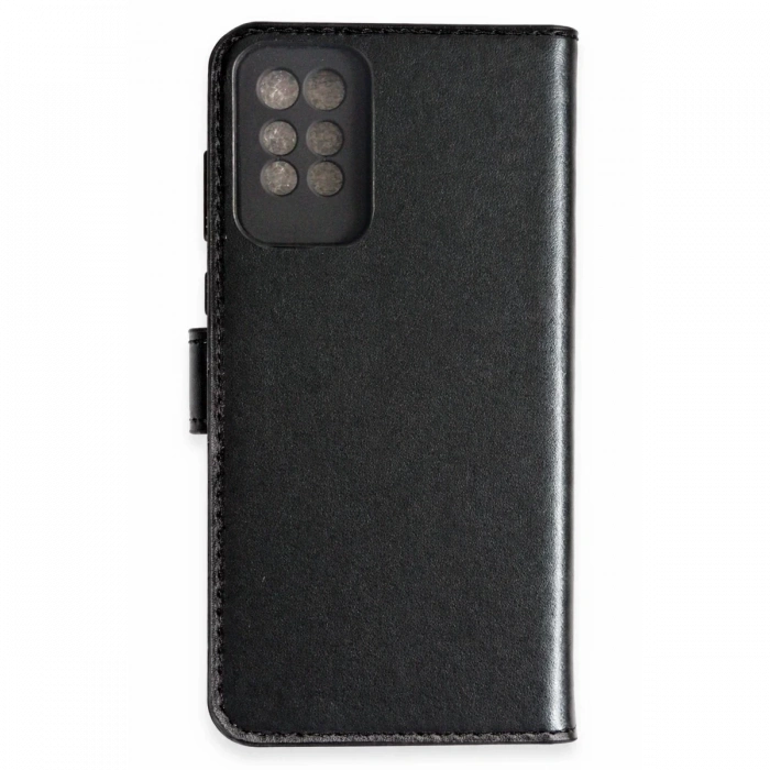 Hubrendy Bez İnfinix Note 10 Pro Kılıf Trend S Plus Kapaklı Kılıf - Siyah