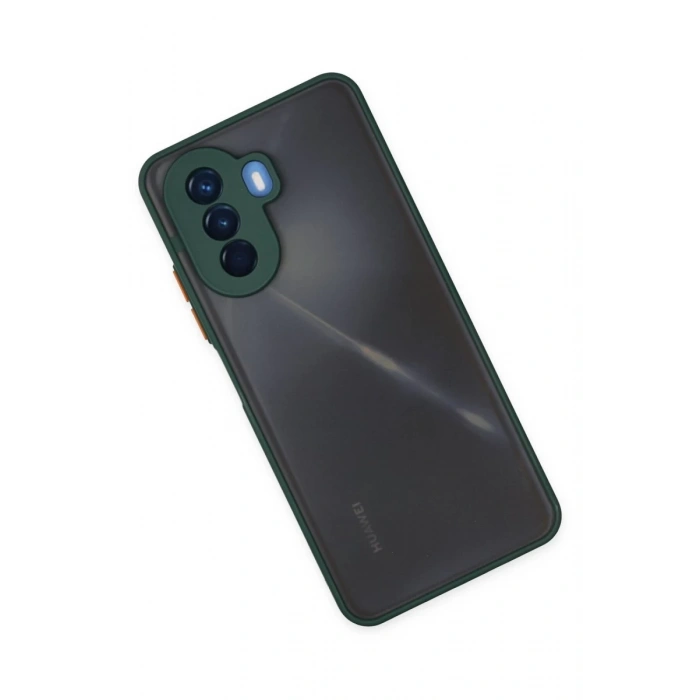 Hubrendy Bez Huawei Nova Y70 Kılıf Montreal Silikon Kapak - Yeşil