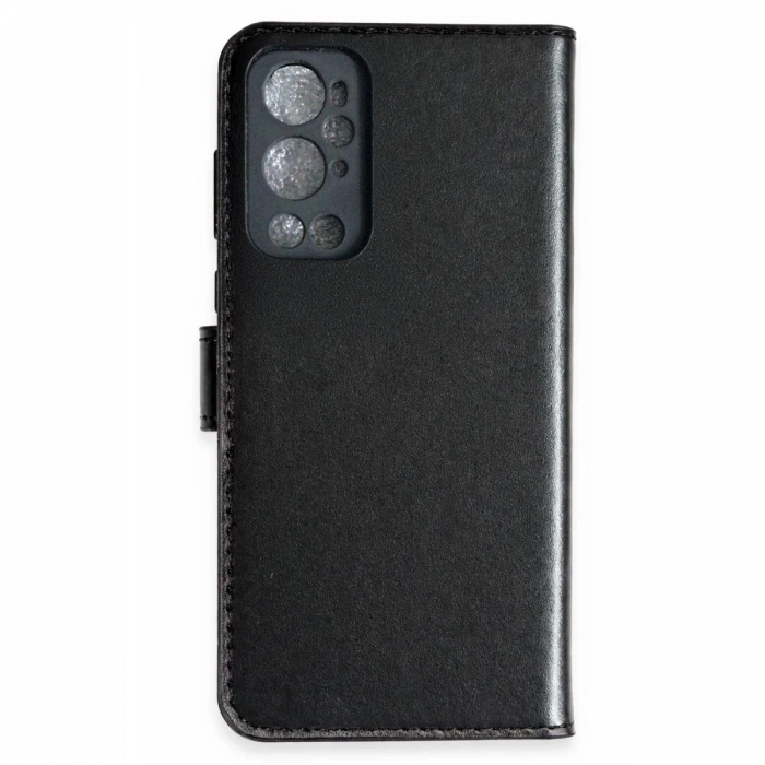 Hubrendy Bez One Plus 9 Pro Trend S Plus Kapaklı Kılıf - Siyah