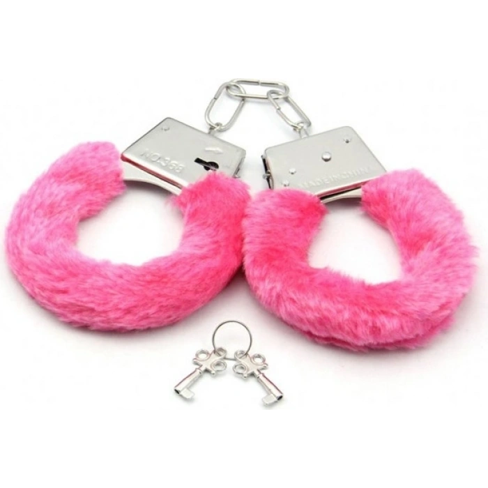 Hubrendy Bez Pembe Peluş Kelepçe