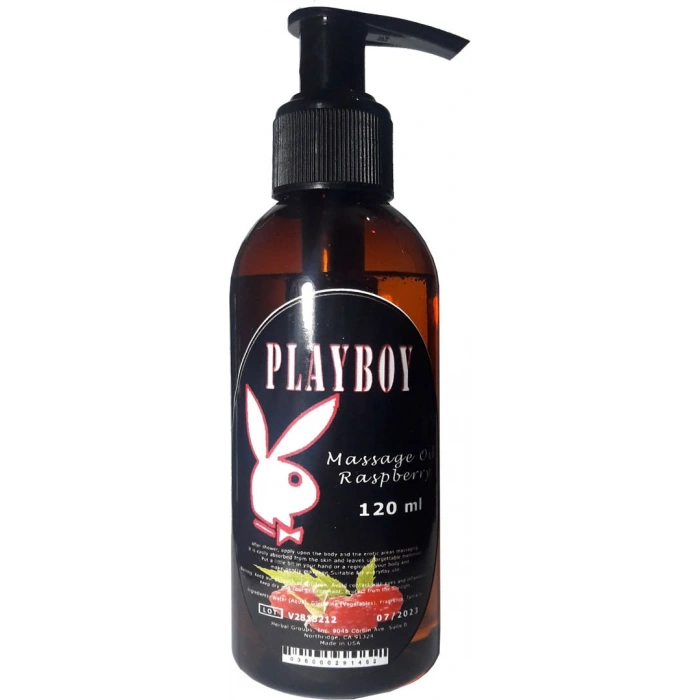 Hubrendy Bez Playboy Ahududulu 120ML Aromaterapi Erootik Masaj Yağı _120 ml  Playboy Raspberry Massage Oil