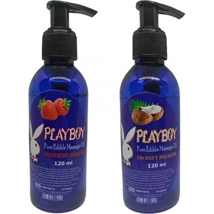 Hubrendy Bez Playboy Aromaterapi Çilek ve Hindistancevizi Aromalı Masaj Yağı
