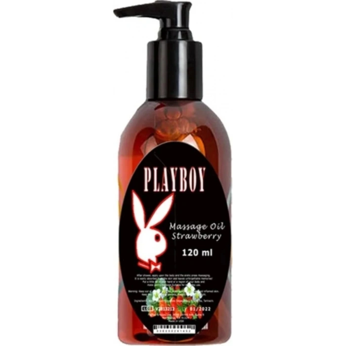 Hubrendy Bez Playboy Çilek Aromalı Masaj Yağı 120 ml