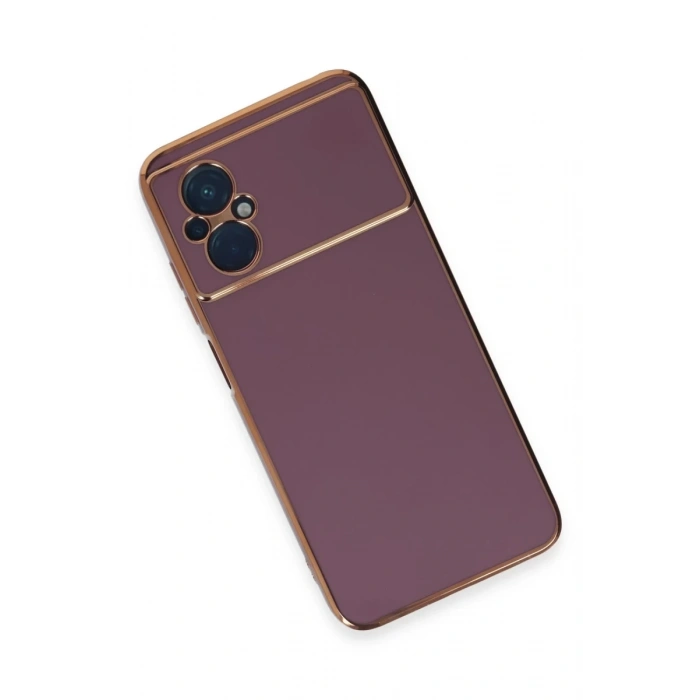 Hubrendy Bez Xiaomi Poco M5 Kılıf Volet Silikon - Mor