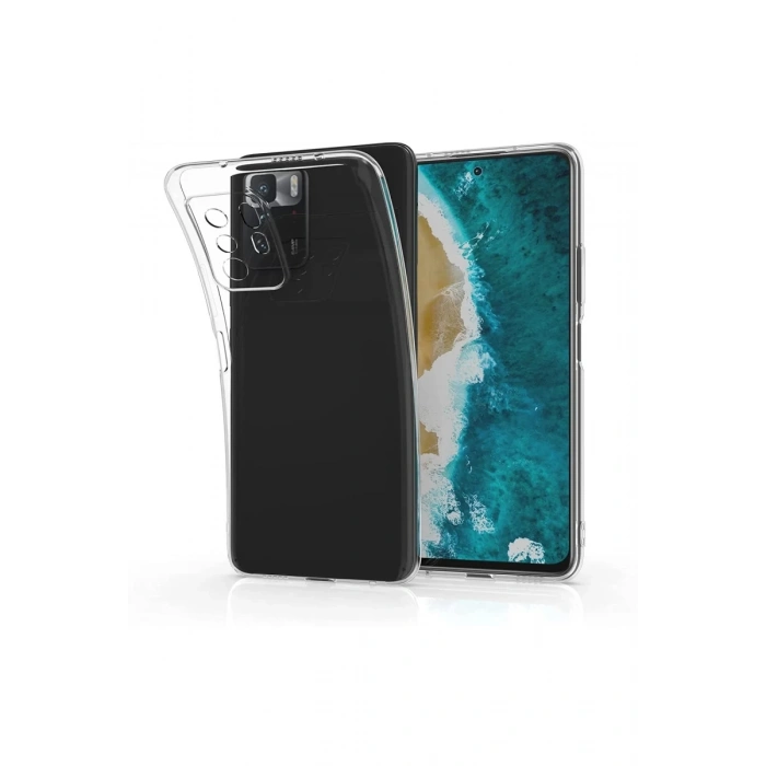 Hubrendy Bez Xiaomi Poco X3 GT Kılıf Lüx Şeffaf Silikon