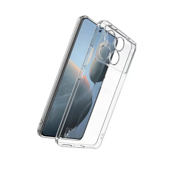 Hubrendy Bez Xiaomi Poco X6 Pro Kılıf Lüx Şeffaf Silikon
