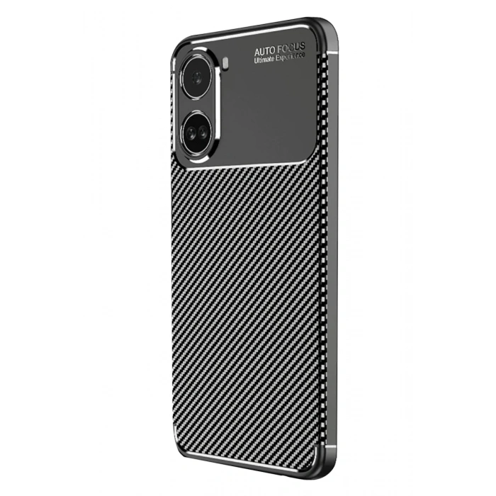 Hubrendy Bez Xiaomi Poco X7 Pro Kılıf Auto Focus Karbon Kapak - Siyah