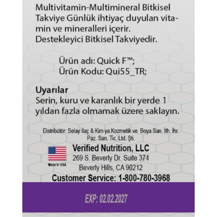 Hubrendy Bez Quick F 15li Takviye Edici