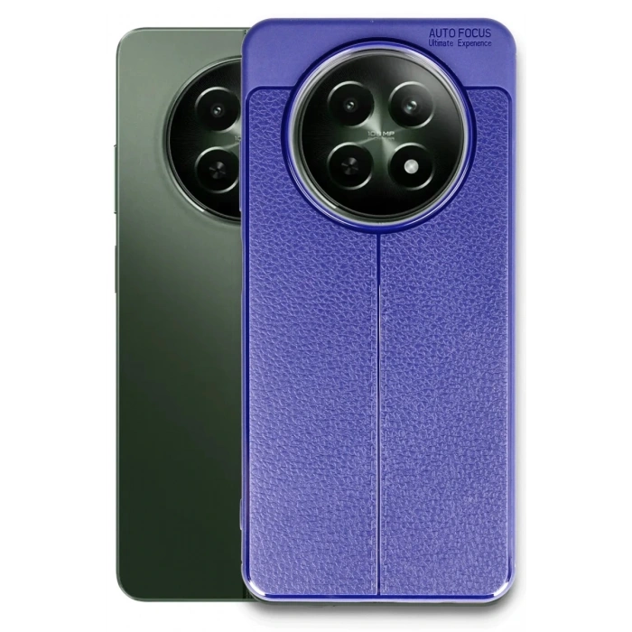 Hubrendy Bez Realme 12 5G Kılıf Auto Focus Kapak - Lacivert