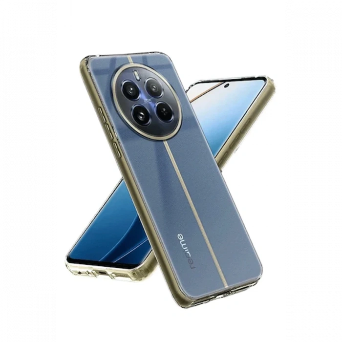 Hubrendy Bez Realme 12 5G Kılıf Lüx Şeffaf Silikon
