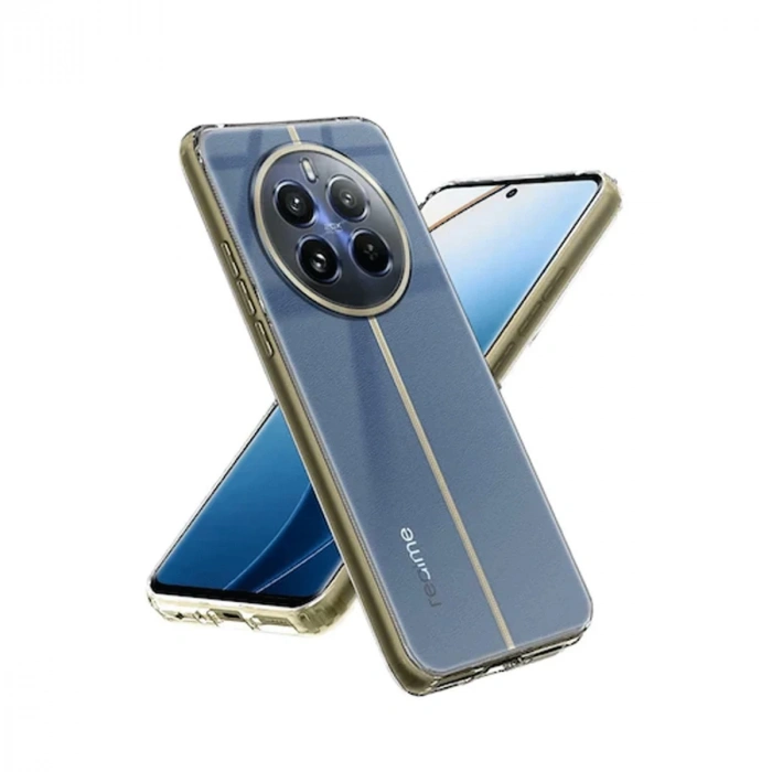 Hubrendy Bez Realme 12 5G Kılıf Lüx Şeffaf Silikon