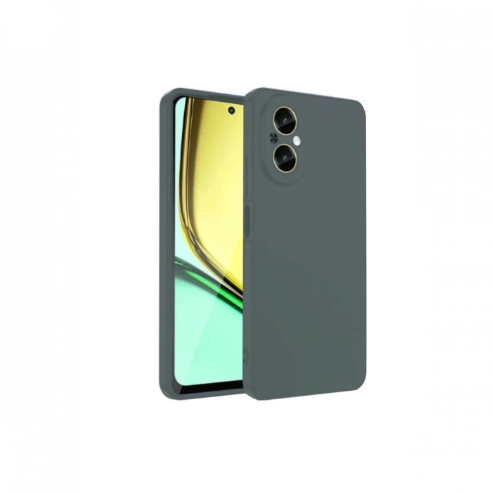 Hubrendy Bez Realme 12 Lite Kılıf First Silikon - Koyu Yeşil