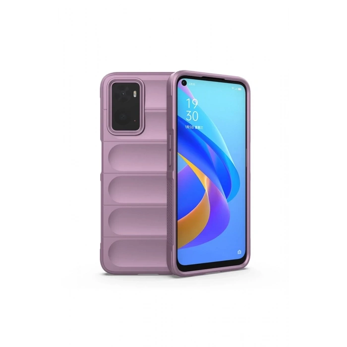 Hubrendy Bez Realme 9i 4G Kılıf Optimum Silikon - Mor