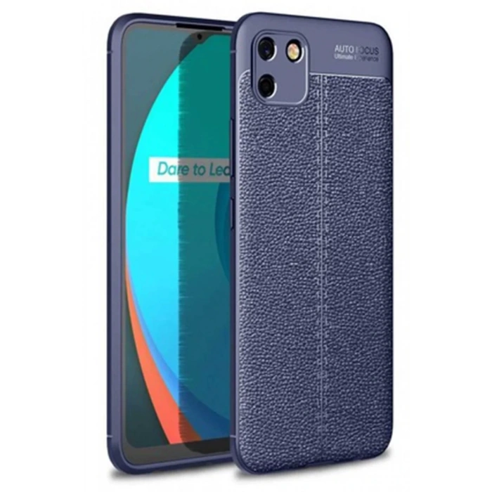 Hubrendy Bez Realme C11 Kılıf Auto Focus Kapak - Lacivert