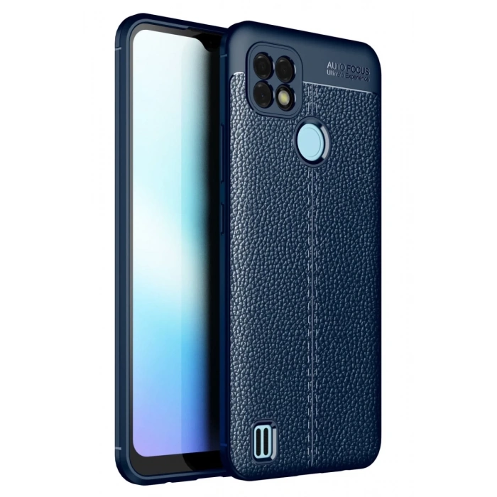 Hubrendy Bez Realme C25 Kılıf Auto Focus Kapak - Lacivert