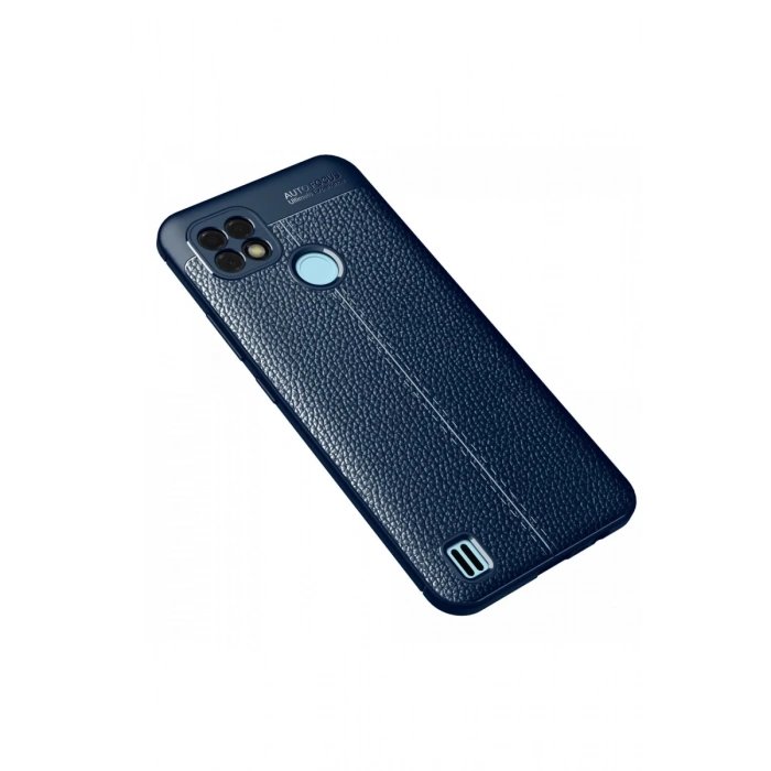 Hubrendy Bez Realme C25 Kılıf Auto Focus Kapak - Lacivert