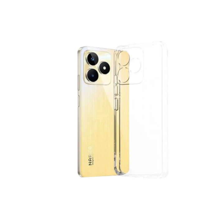 Hubrendy Bez Realme C53 Kılıf Lüx Şeffaf Silikon