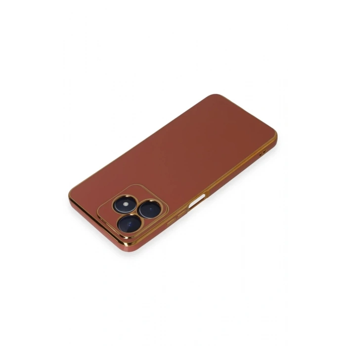 Hubrendy Bez Realme C53 Kılıf Volet Silikon - Kırmızı