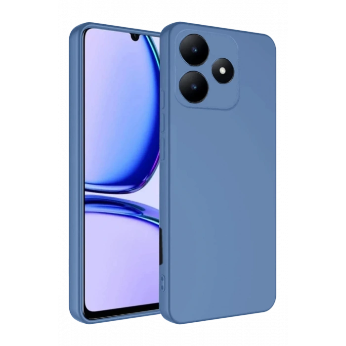 Hubrendy Bez Realme C61 Kılıf First Silikon - Mavi
