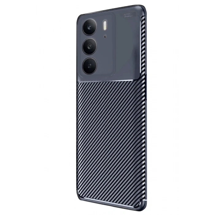 Hubrendy Bez Realme C75 4G Auto Focus Karbon Kapak - Lacivert