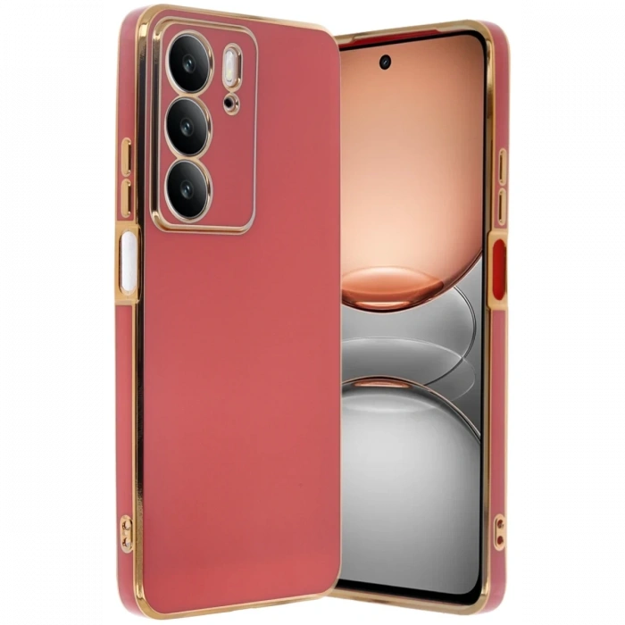 Hubrendy Bez Realme C75 4G Kılıf Volet Silikon - Kırmızı