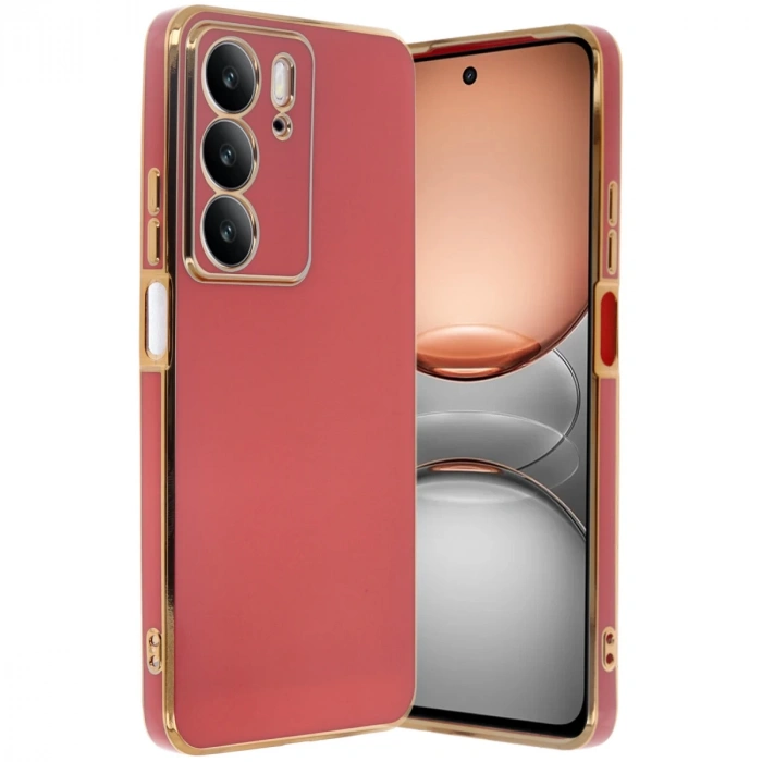 Hubrendy Bez Realme C75 4G Kılıf Volet Silikon - Kırmızı