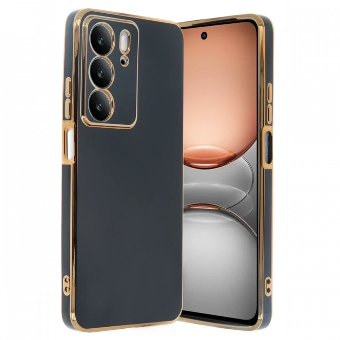 Hubrendy Bez Realme C75 4G Kılıf Volet Silikon - Siyah