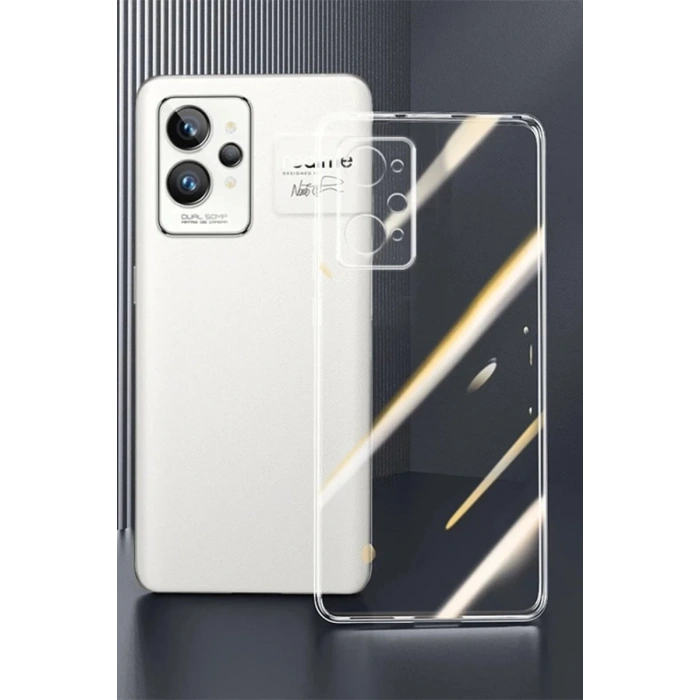 Hubrendy Bez Realme GT2 Pro 5G Kılıf Lüx Şeffaf Silikon