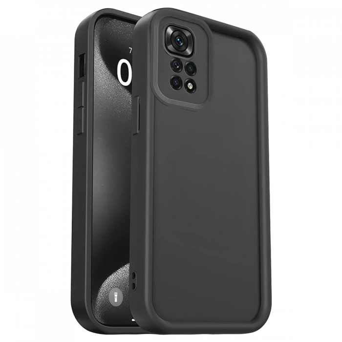 Hubrendy Bez Xiaomi Redmi 10 2022 Kılıf Viera Silikon - Siyah