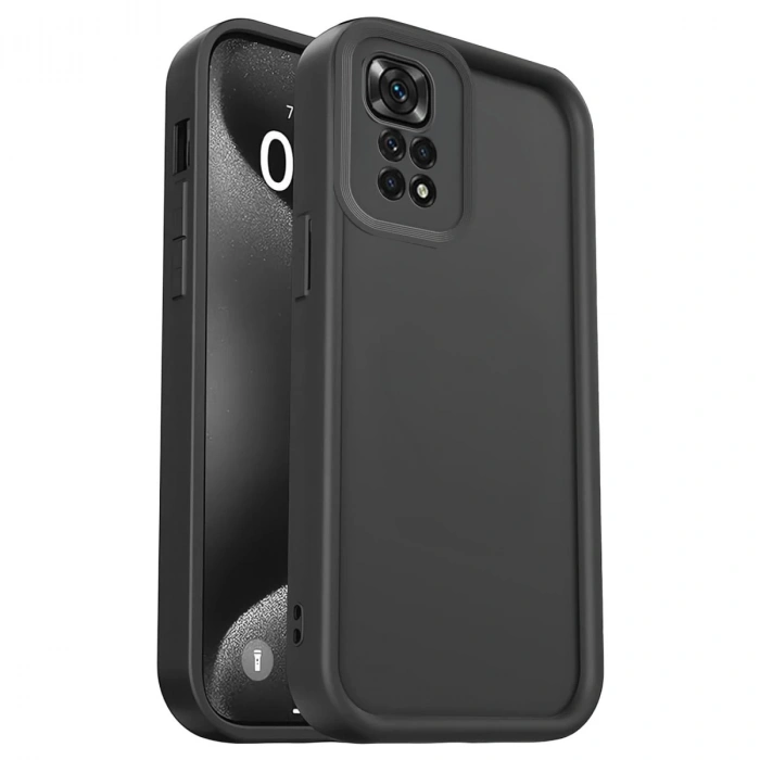 Hubrendy Bez Xiaomi Redmi 10 2022 Kılıf Viera Silikon - Siyah