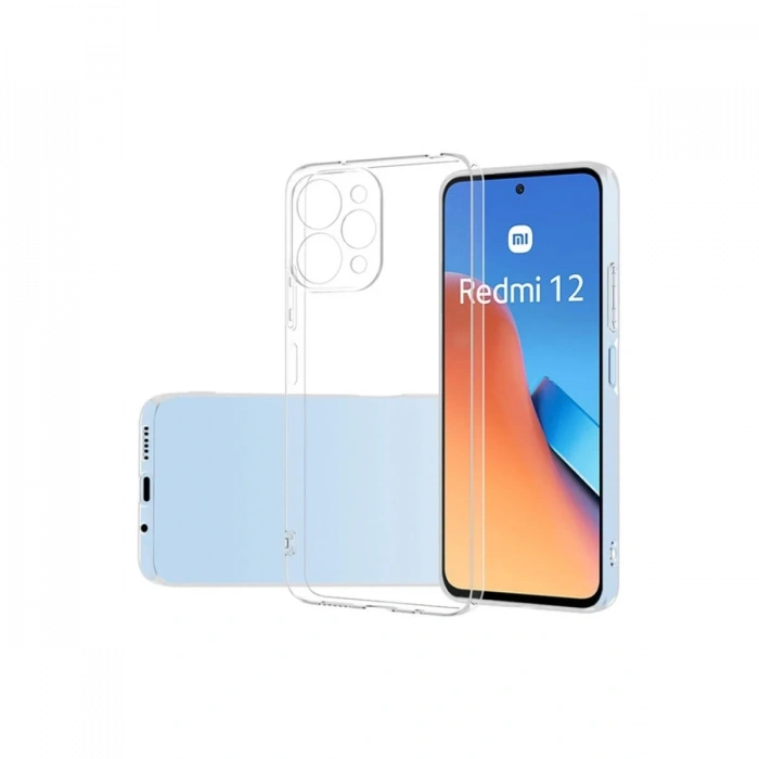 Hubrendy Bez Xiaomi Redmi 12 Kılıf Lüx Şeffaf Silikon