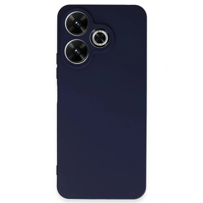 Hubrendy Bez Xiaomi Redmi 13 4G Kılıf First Silikon - Lacivert