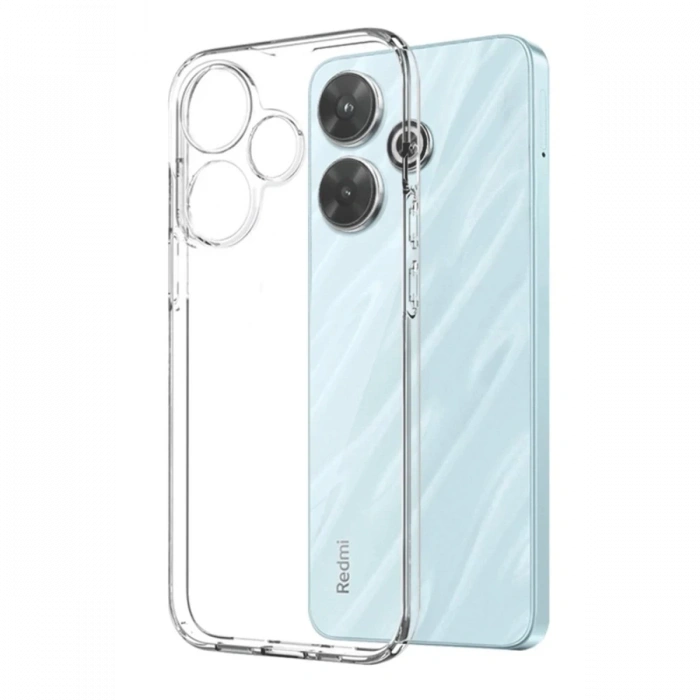 Hubrendy Bez Xiaomi Redmi 13 4G Kılıf Lüx Şeffaf Silikon