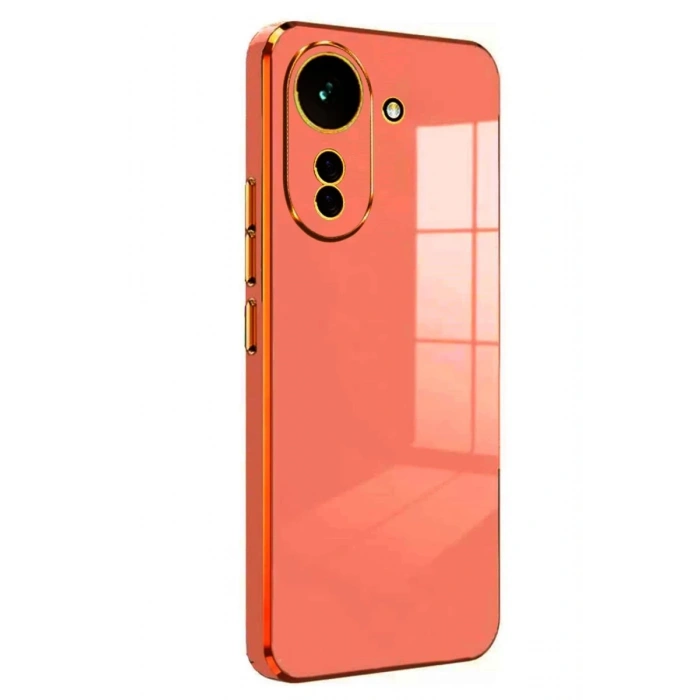 Hubrendy Bez Xiaomi Redmi 13C Kılıf Volet Silikon - Kırmızı