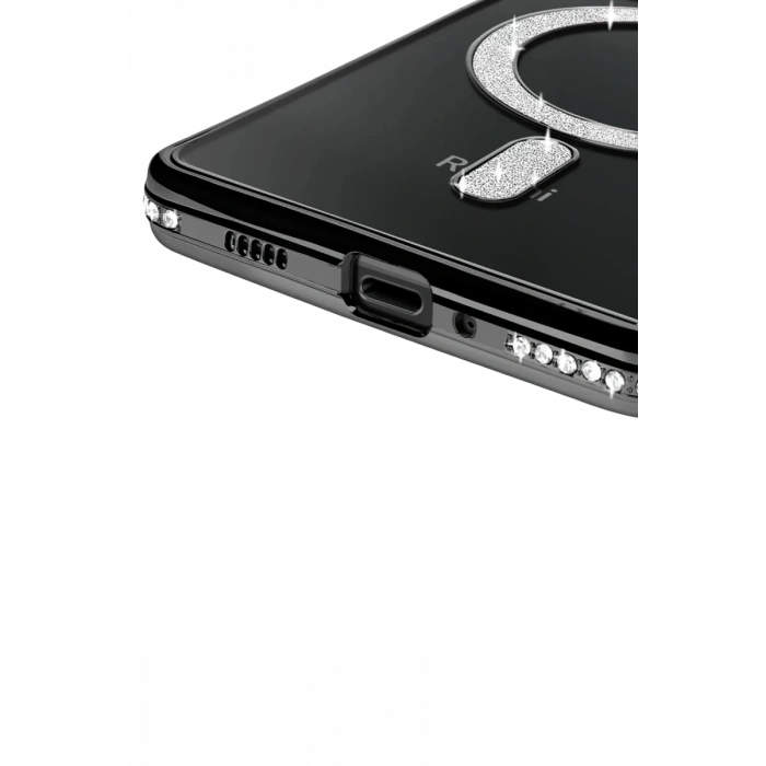 Hubrendy Bez Xiaomi Redmi 14C Joke Simli Magneticsafe Kılıf - Siyah